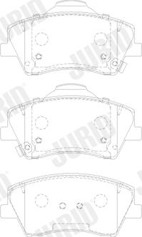 Jurid 573911J - Тормозные колодки, дисковые, комплект autodnr.net