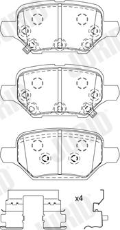 Jurid 573921J - Гальмівні колодки, дискові гальма autocars.com.ua