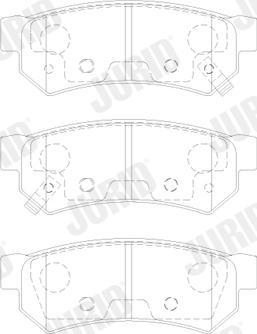 Jurid 574028J - Гальмівні колодки, дискові гальма autocars.com.ua