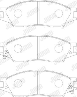 Jurid 574048J - Гальмівні колодки, дискові гальма autocars.com.ua