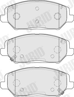 Jurid 574057J - Гальмівні колодки, дискові гальма autocars.com.ua