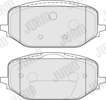 Jurid 574077J - Гальмівні колодки, дискові гальма autocars.com.ua