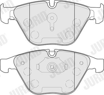 Jurid 574087J - Гальмівні колодки, дискові гальма autocars.com.ua