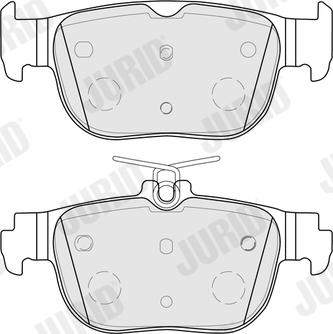 Jurid 574092J - Тормозные колодки, дисковые, комплект autodnr.net