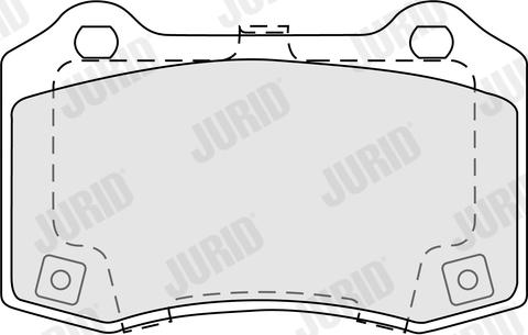 Jurid 574096J - Тормозные колодки, дисковые, комплект avtokuzovplus.com.ua