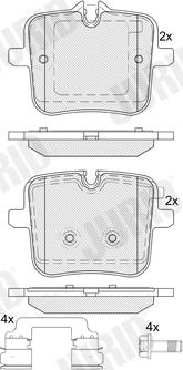 Jurid 574099J - Тормозные колодки, дисковые, комплект avtokuzovplus.com.ua