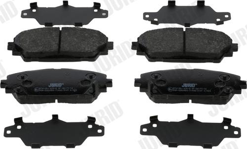 Jurid 574108J - Гальмівні колодки, дискові гальма autocars.com.ua