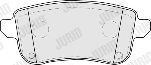 Jurid 574146J - Гальмівні колодки, дискові гальма autocars.com.ua