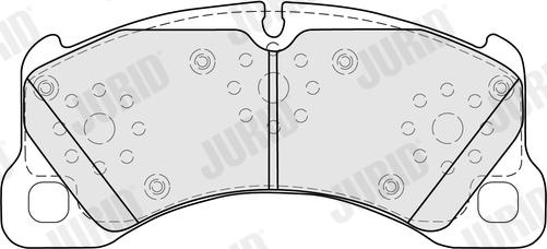 Jurid 574159J - Гальмівні колодки, дискові гальма autocars.com.ua