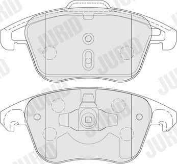 Jurid 574190J - Тормозные колодки, дисковые, комплект autodnr.net