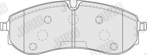 Jurid 574201J - Тормозные колодки, дисковые, комплект autodnr.net