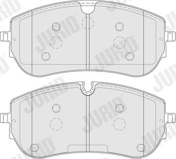 Jurid 574202J - Тормозные колодки, дисковые, комплект autodnr.net