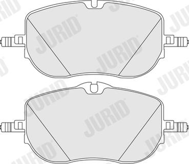 Jurid 574234J - Тормозные колодки, дисковые, комплект autodnr.net