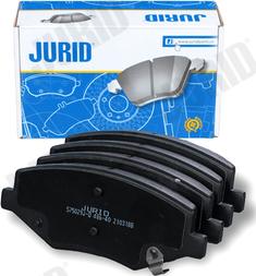 Jurid 575029J-D - Тормозные колодки, дисковые, комплект avtokuzovplus.com.ua