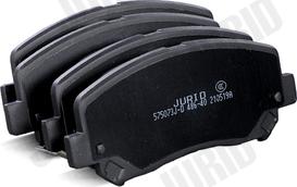 Jurid 575073J-D - Тормозные колодки, дисковые, комплект avtokuzovplus.com.ua