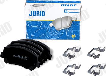 Jurid 575073J-D - Тормозные колодки, дисковые, комплект avtokuzovplus.com.ua