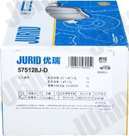 Jurid 575128J-D - Тормозные колодки, дисковые, комплект avtokuzovplus.com.ua