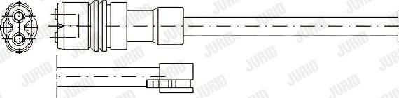 Jurid 581318 - Сигналізатор, знос гальмівних колодок autocars.com.ua