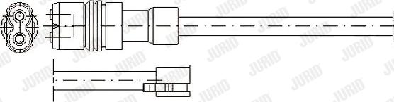 Jurid 581321 - Сигналізатор, знос гальмівних колодок autocars.com.ua