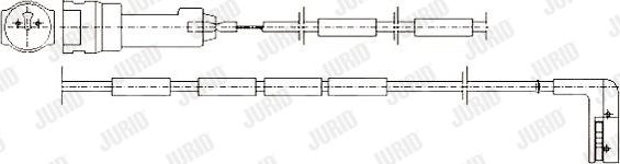 Jurid 581337 - Сигнализатор, износ тормозных колодок autodnr.net