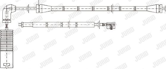 Jurid 581357 - Сигнализатор, износ тормозных колодок avtokuzovplus.com.ua