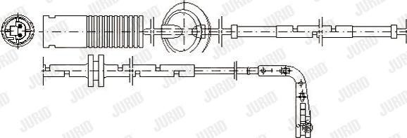 Jurid 581358 - Сигналізатор, знос гальмівних колодок autocars.com.ua