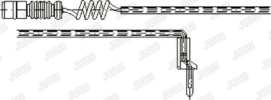 Jurid 581360 - Сигнализатор, износ тормозных колодок autodnr.net