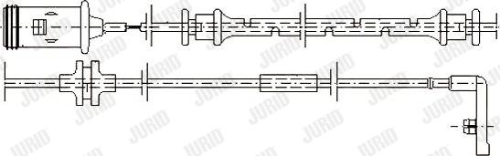 Jurid 581375 - Сигнализатор, износ тормозных колодок autodnr.net
