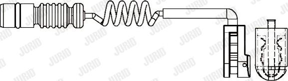 Jurid 581384 - Сигнализатор, износ тормозных колодок autodnr.net