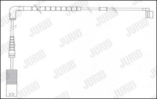 Jurid 581414 - Сигнализатор, износ тормозных колодок avtokuzovplus.com.ua