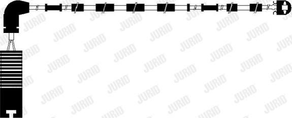 Jurid 581423 - Сигнализатор, износ тормозных колодок avtokuzovplus.com.ua