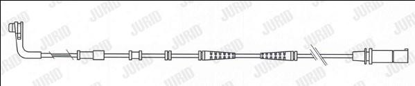 Jurid 581487 - Сигналізатор, знос гальмівних колодок autocars.com.ua