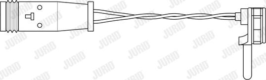 Jurid 581511 - Сигнализатор, износ тормозных колодок autodnr.net