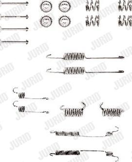 Jurid 771053J - Комплектуючі, барабанний гальмівний механізм autocars.com.ua