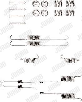 Jurid 771058J - Комплектуючі, барабанний гальмівний механізм autocars.com.ua