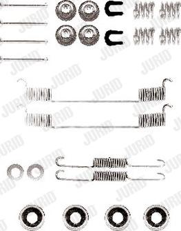 Jurid 771079J - Комплектуючі, барабанний гальмівний механізм autocars.com.ua