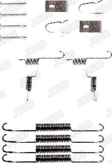 Jurid 771093J - Комплектуючі, барабанний гальмівний механізм autocars.com.ua