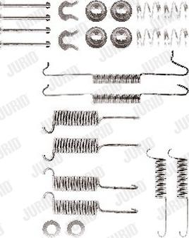 Jurid 771141J - Комплектуючі, барабанний гальмівний механізм autocars.com.ua