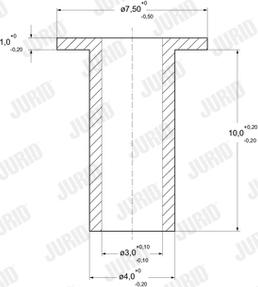 Jurid 8103040014 - Заклепка, накладки барабанного тормоза avtokuzovplus.com.ua