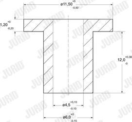 Jurid 8103060013 - Заклепка, накладки барабанного тормоза avtokuzovplus.com.ua