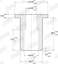 Jurid 8162080003 - Заклепка, накладки барабанного тормоза avtokuzovplus.com.ua