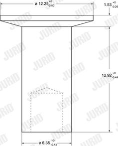 Jurid 93683 - Заклепка, накладки барабанного гальма autocars.com.ua