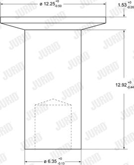 Jurid 93683 - Заклепка, накладки барабанного гальма autocars.com.ua