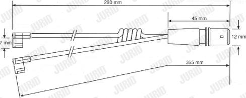 Jurid FAI117 - Сигнализатор, износ тормозных колодок autodnr.net