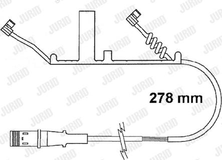 Jurid FAI161 - Сигнализатор, износ тормозных колодок avtokuzovplus.com.ua