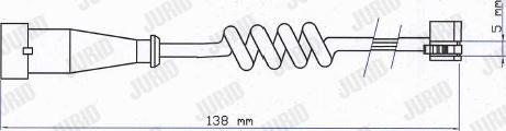 Jurid FAI176 - Сигнализатор, износ тормозных колодок avtokuzovplus.com.ua