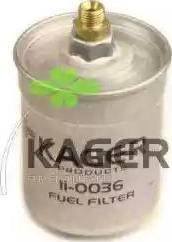 Kager 11-0036 - Паливний фільтр autocars.com.ua