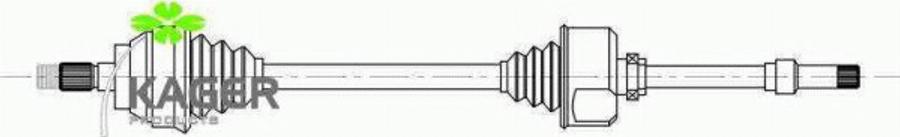 Kager 13-3417 - Приводной вал avtokuzovplus.com.ua