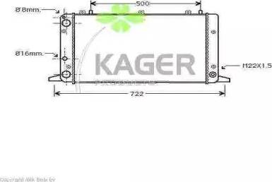 Kager 31-0009 - Радиатор, охлаждение двигателя avtokuzovplus.com.ua