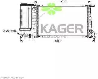 Kager 31-0118 - Радиатор, охлаждение двигателя autodnr.net